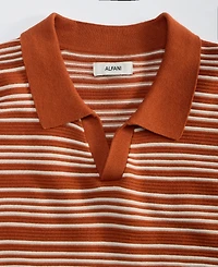 Alfani Men's Short-Sleeve Stripe Button Johnny Sweater, Macy's Exclusive