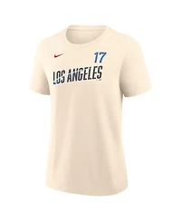 Nike Women's Shohei Ohtani Natural Los Angeles Dodgers City Connect Name Number T-Shirt