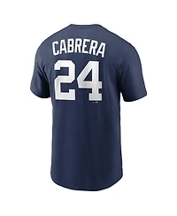 Nike Men's Miguel Cabrera Navy Detroit Tigers Cooperstown Collection Name Number T-Shirt