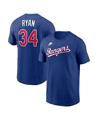 Nike Men's Nolan Ryan Royal Texas Rangers Cooperstown Collection Name Number T-Shirt