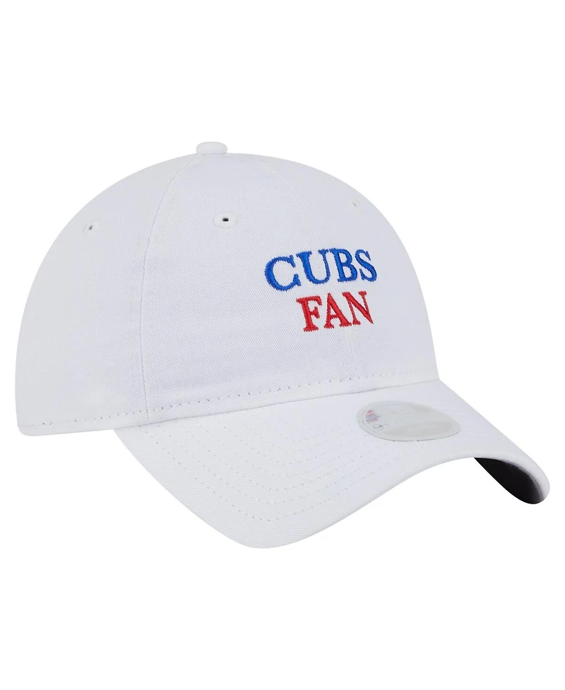 New Era Women's White Chicago Cubs Team Fan 9TWENTY Adjustable Hat
