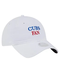New Era Women's White Chicago Cubs Team Fan 9TWENTY Adjustable Hat