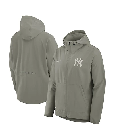 Nike Men's Gray New York Yankees Unlimited Packable Full-Zip Hooded Jacket