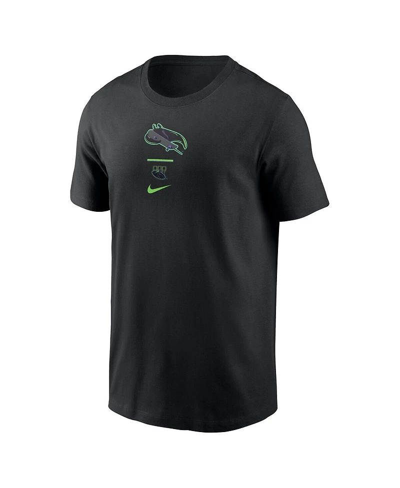 Nike Men's Black Tampa Bay Rays City Connect 2-Hit T-Shirt