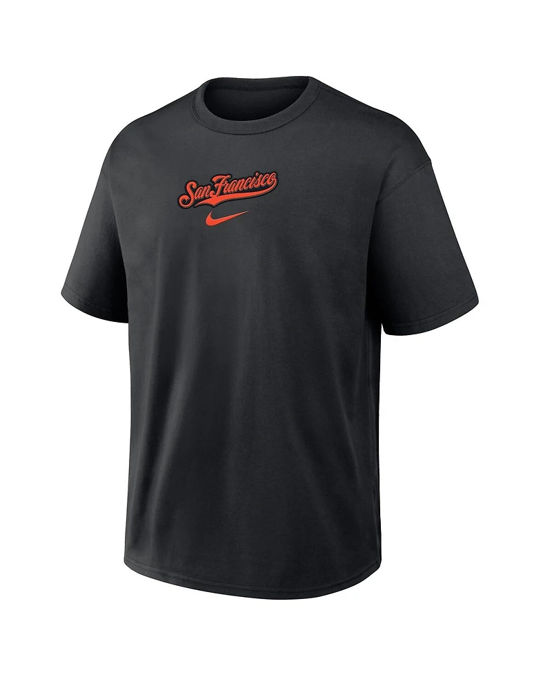 Nike Men's Black San Francisco Giants City Name Max 90 T-Shirt