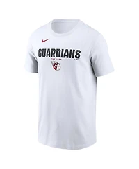 Nike Men's White Cleveland Guardians Bold Team Name T-Shirt