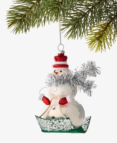 Holiday Lane Christmas Cheer Snowman Ornament, Macy's Exclusive