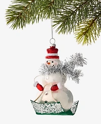 Holiday Lane Christmas Cheer Snowman Ornament, Macy's Exclusive