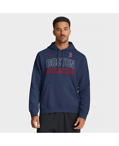 Nike Men's Navy Boston Red Sox Primetime Club Hoodie