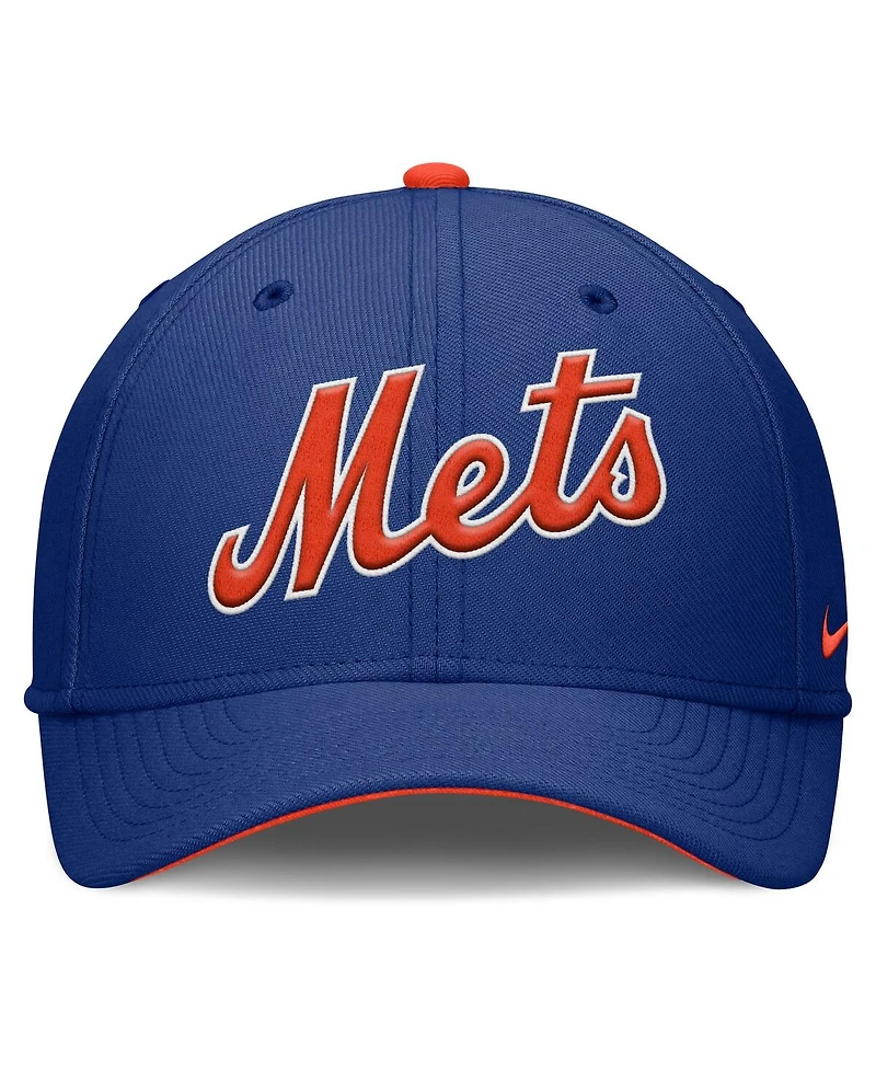 Nike Men's Royal New York Mets Primetime Rise Dri-fit Flex Hat