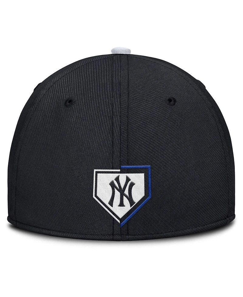 Nike Men's Navy New York Yankees Primetime Rise Dri-fit Flex Hat