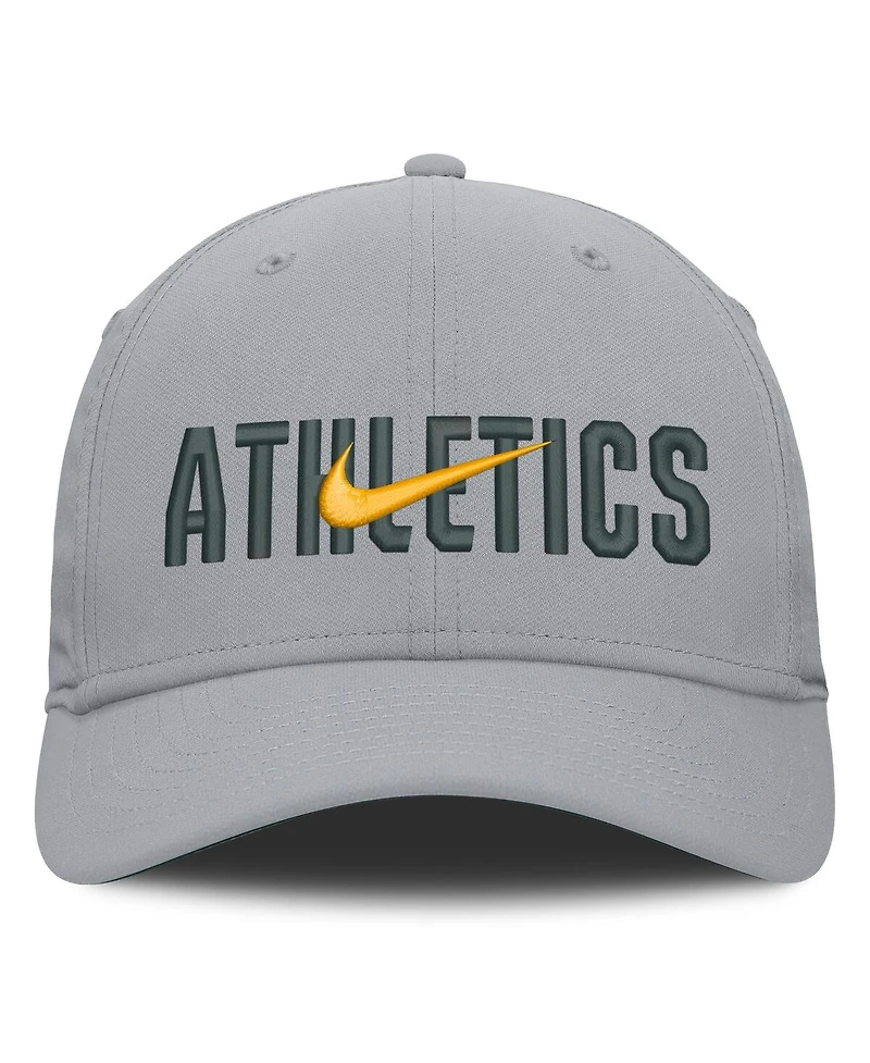 Nike Men's Gray Athletics Primetime Dri-fit Rise Bozz Flex Hat