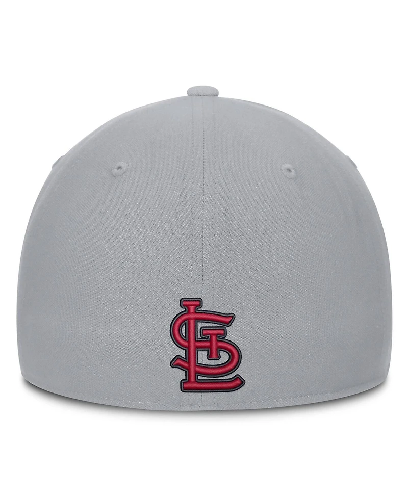 Nike Men's Gray St. Louis Cardinals Primetime Dri-fit Rise Bozz Flex Hat