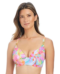 Bleu by Rod Beattie Women's Bellissimo Botanica Ring Swim Bikini Top