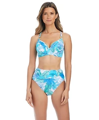 Bleu by Rod Beattie Women's Riviera Retreat Over-The-Shoulder Swim Bikini Top