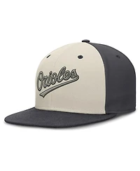 Nike Men's Cream Baltimore Orioles Dri-fit True Fitted Hat