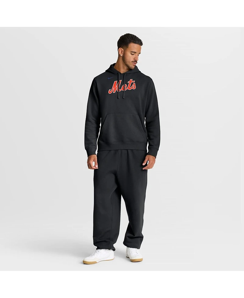 Nike Men's Black New York Mets Club Hoodie