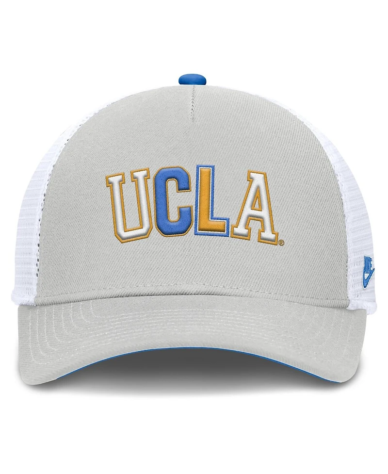 Nike Men's and Women's Gray Ucla Bruins 2026 Basketball Refresh 5-Panel Rise Trucker Hat