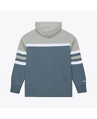 Mitchell & Ness Men's Gray Chicago Cubs Cooperstown Collection Thunderstorm Head Coach Hoodie