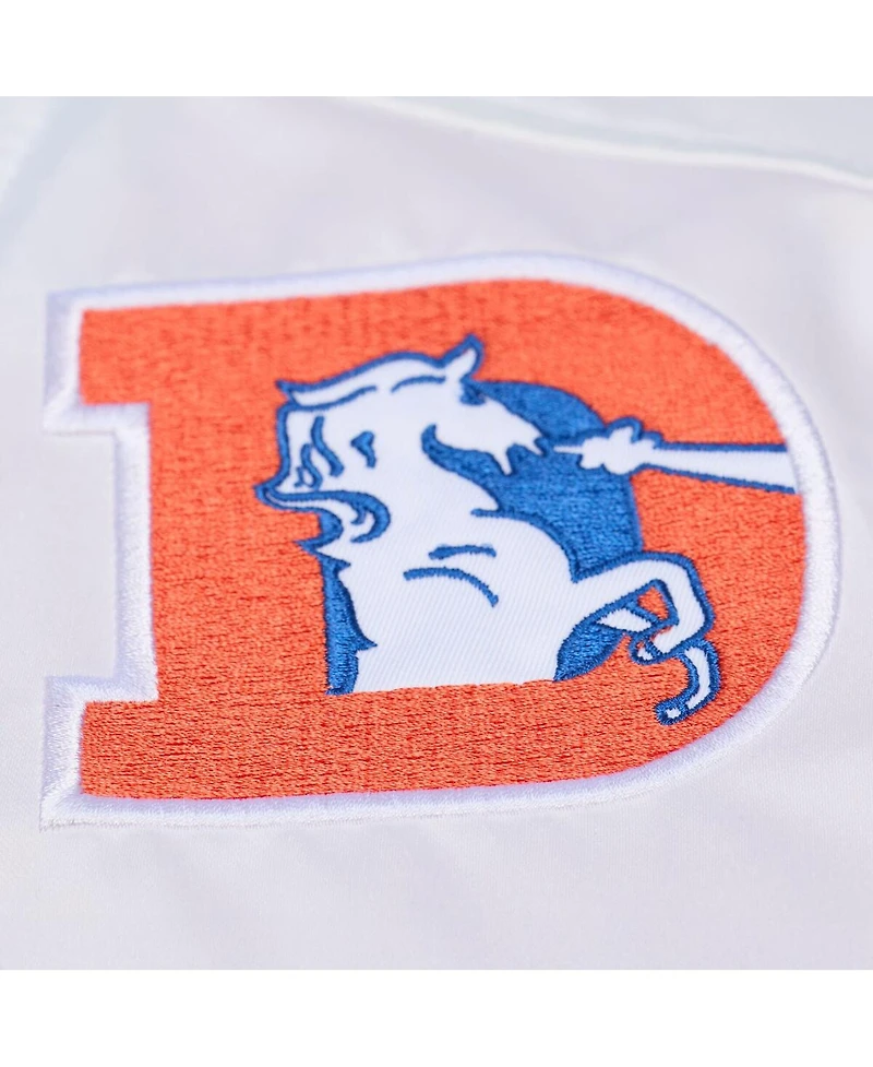 Mitchell & Ness Men's Royal Denver Broncos Head Coach Lightweight Full-Snap Satin Jacket