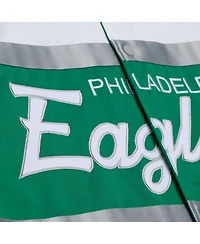 Mitchell & Ness Men's Kelly Green Philadelphia Eagles Head Coach Lightweight Full-Snap Satin Jacket