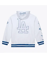 Mitchell & Ness Men's White Los Angeles Dodgers Cooperstown Collection Fleece Hoodie