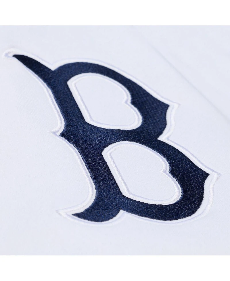Mitchell & Ness Men's White Boston Red Sox Cooperstown Collection Fleece Hoodie