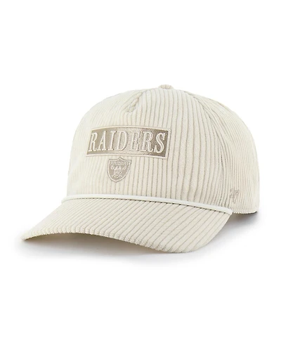 '47 Brand Women's Natural Las Vegas Raiders Mellow Corduroy Hitch Adjustable Hat