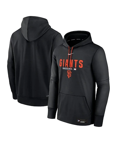 Nike Men's Black San Francisco Giants Authentic Collection Therma-fit Hoodie