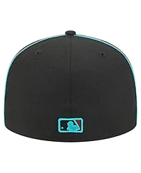 New Era Men's Black Arizona Diamondbacks Soutache 59FIFTY Fitted Hat