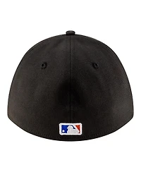 New Era Men's Black York Mets Alternate Player Replica 39THIRTY M-Crown Flex Hat