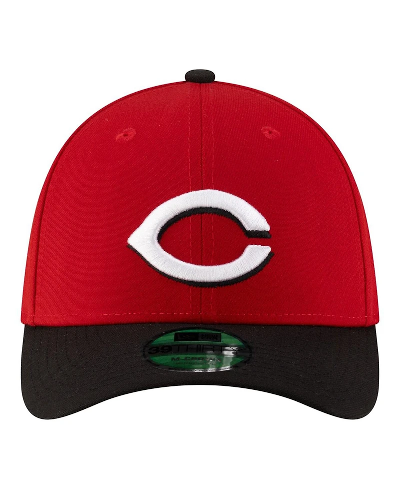 New Era Men's Red Cincinnati Reds Player Replica 39THIRTY M-Crown Flex Hat