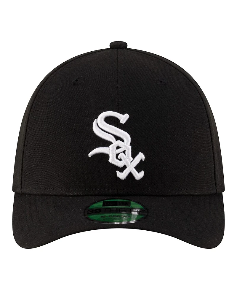New Era Men's Black Chicago White Sox Player Replica 39THIRTY M-Crown Flex Hat