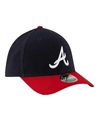 New Era Men's Navy Atlanta Braves Player Replica 39THIRTY M-Crown Flex Hat