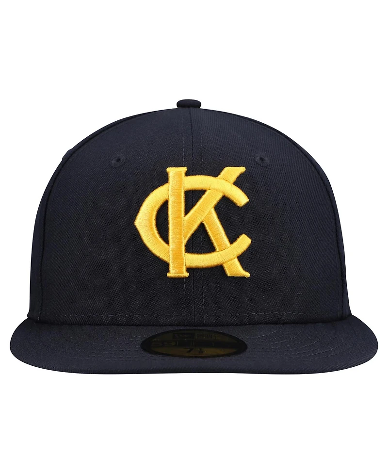 New Era Men's Navy Kansas City Monarchs Mlb Nwe 2025 Turn Back the Clock 59FIFTY