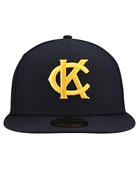 New Era Men's Navy Kansas City Monarchs Mlb Nwe 2025 Turn Back the Clock 59FIFTY