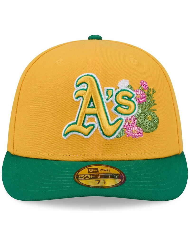 New Era Men's Gold/Green Athletics 2026 Spring Training 59FIFTY Fitted Hat