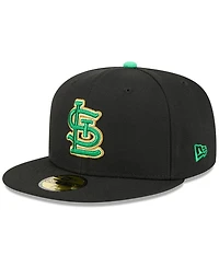New Era Men's Black St. Louis Cardinals 2026 Patrick's Day 59FIFTY Fitted Hat