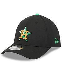 New Era Men's Black Houston Astros 2026 St. Patrick's Day 39THIRTY Flex Hat