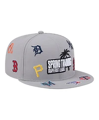 New Era Men's Gray 2026 Spring Training Grapefruit League Scattered 9FIFTY Adjustable Hat