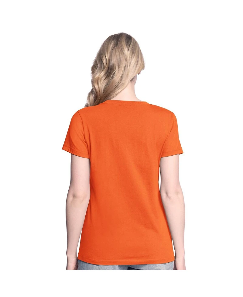 G-iii 4Her by Carl Banks Women's Orange/Heather Gray Baltimore Orioles Short-Sleeve and Long-Sleeve T-Shirt Combo Pack