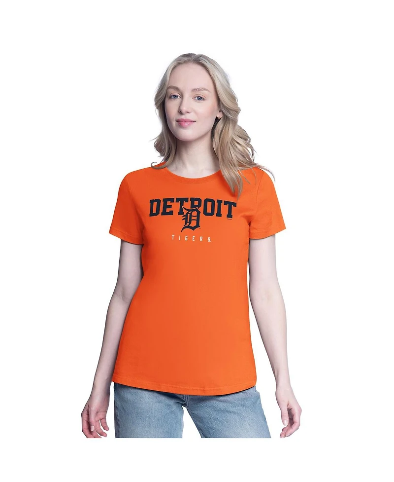 G-iii 4Her by Carl Banks Women's Navy/Orange Detroit Tigers Two T-Shirt Combo Pack