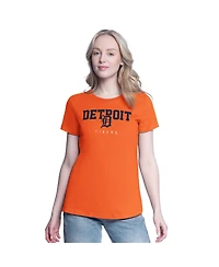 G-iii 4Her by Carl Banks Women's Navy/Orange Detroit Tigers Two T-Shirt Combo Pack