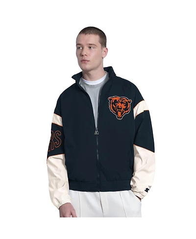 Starter Men's Navy Chicago Bears The Gust Full-Zip Hoodie