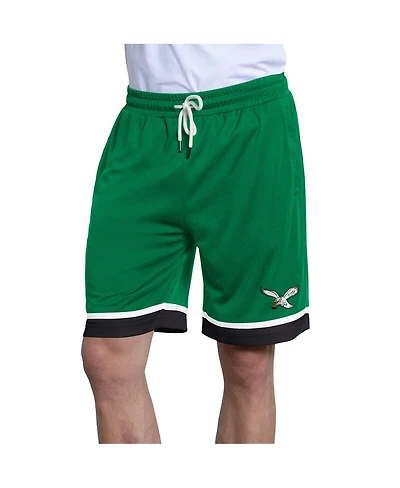 Starter Men's Kelly Green Philadelphia Eagles Throwback Power Play Mesh Shorts