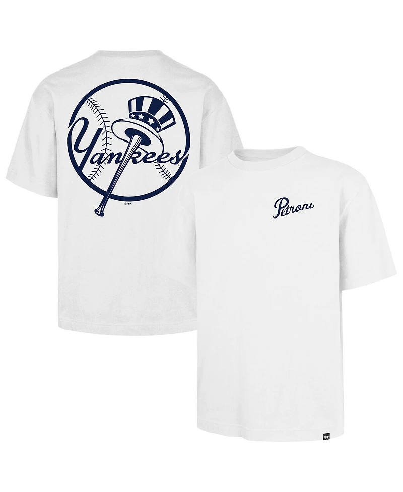 '47 Brand Men's White New York Yankees Petroni Foundation T-Shirt