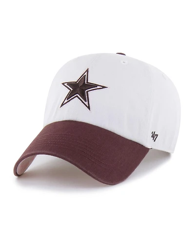 '47 Brand Men's and Women's Stone/Burgundy Dallas Cowboys Love Letter Clean Up Adjustable Hat