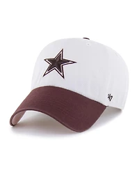 '47 Brand Men's and Women's Stone/Burgundy Dallas Cowboys Love Letter Clean Up Adjustable Hat