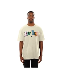 New Era Men's Cream York Mets Ransom Note Oversized T-Shirt