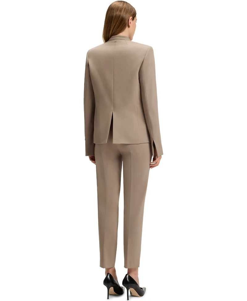Boss by Hugo Women's Collarless Regular-Fit Blazer